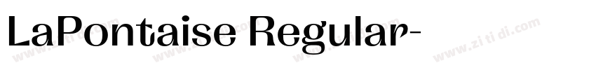 LaPontaise Regular字体转换